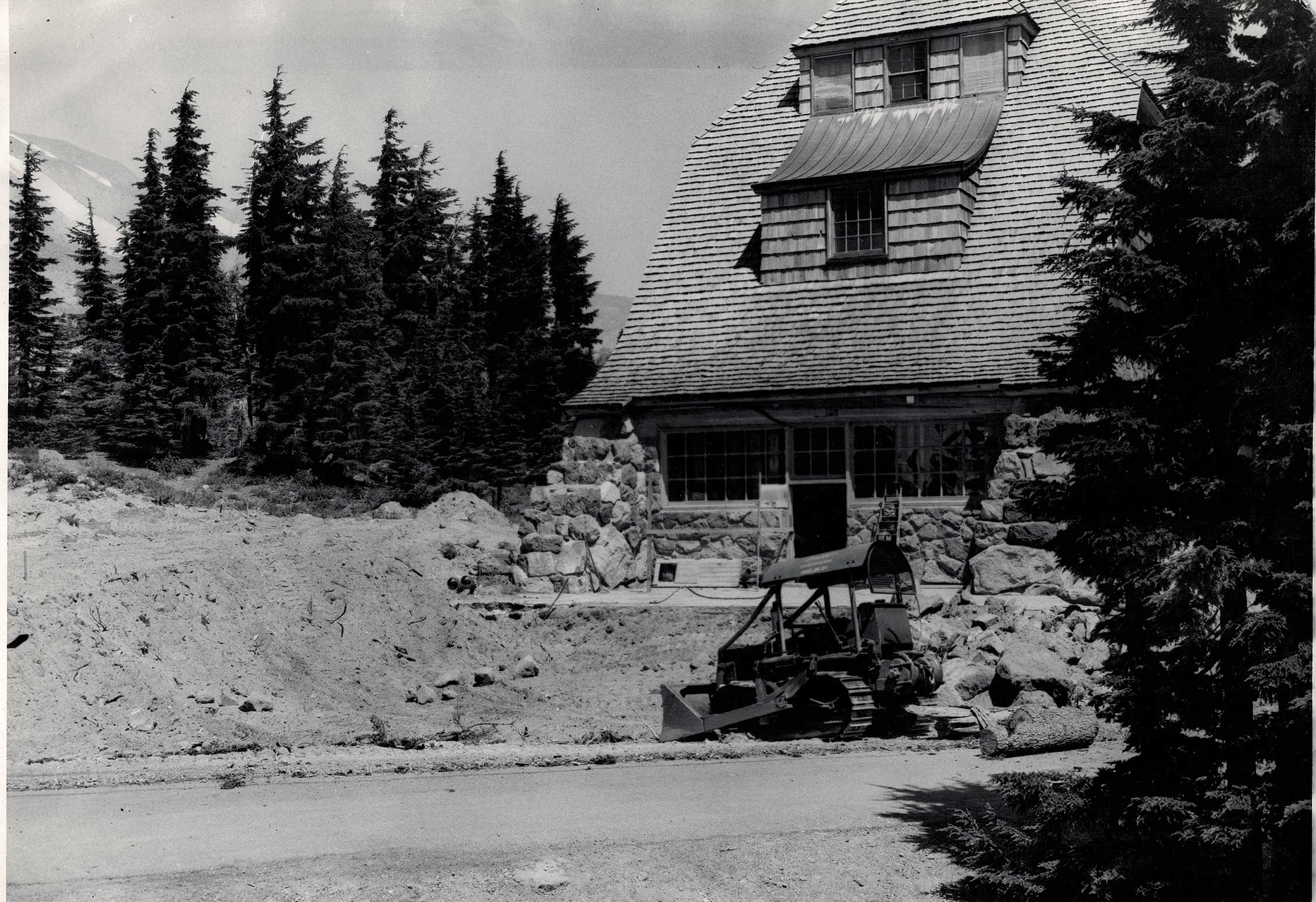 TIMBERLINE POOL CONSTRUCTION PHOTO FROM 1958