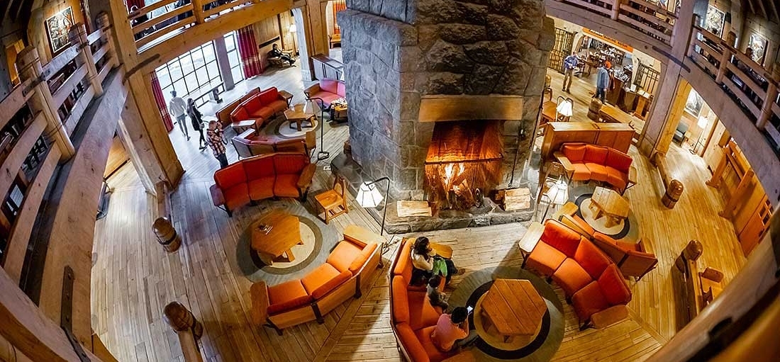 TIMBERLINE MAIN LOBBY FIREPLACE AND GATHERING PLACE