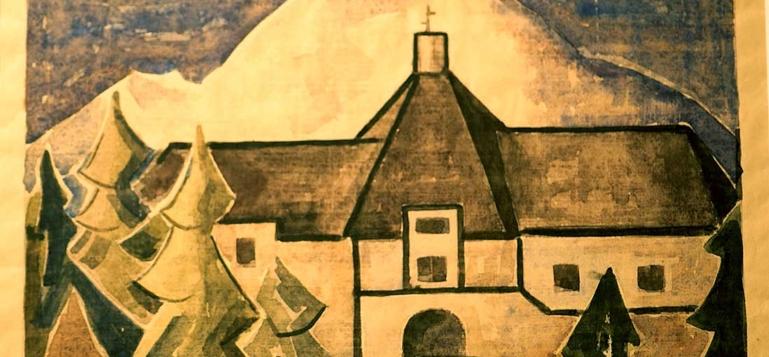 PAINTING OF TIMBERLINE LODGE