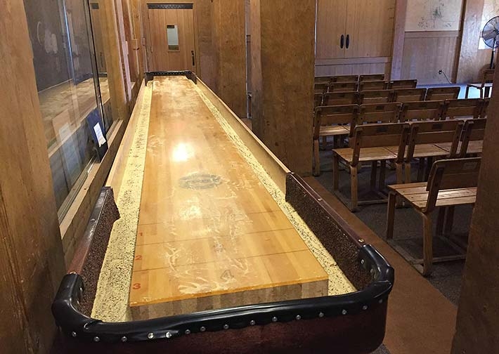 shuffleboard game room