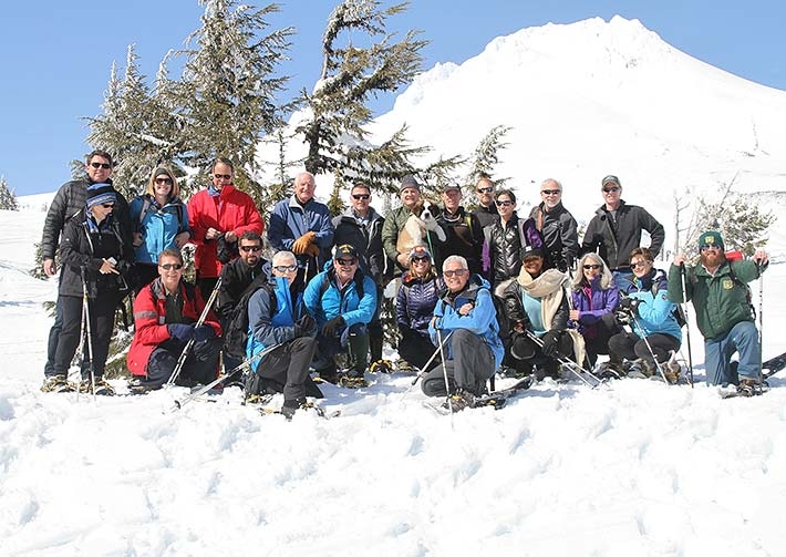 Group in snow