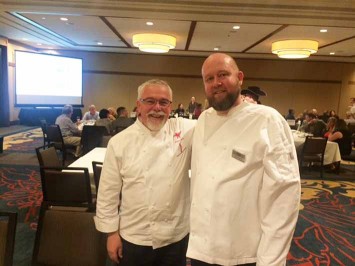 MAC Chef Philippe Boulot and Timberline Chef Jason Stoller Smith