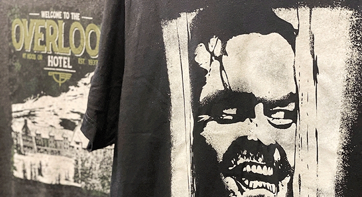 OVERLOOK HOTEL AND THE SHINING T-SHIRTS FOR SALE AT TIMBERLINE LODGE