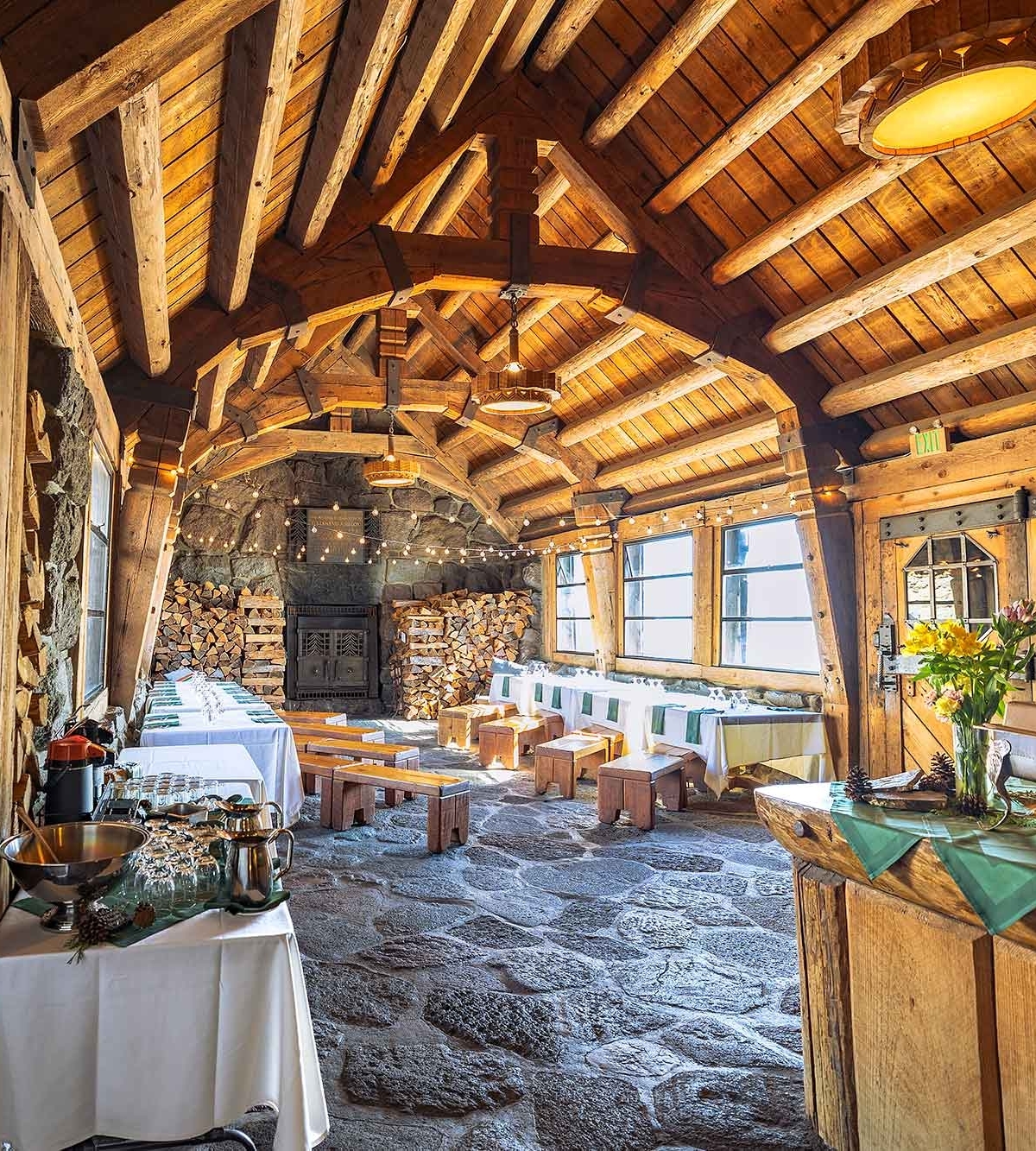 INTERIOR VIEW OF SILCOX HUT