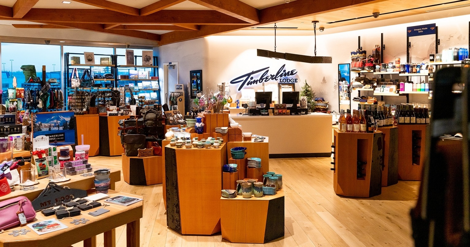 INTERIOR OF TIMBERLINE STORE AT THE PORTLAND AIRPORT