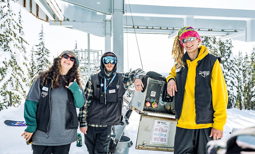 Three Timberline lift operators